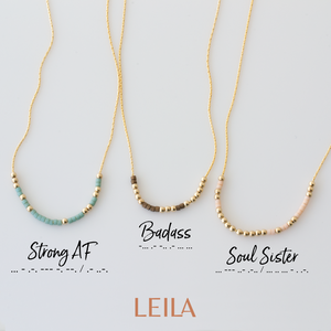Sister morse 2025 code necklace