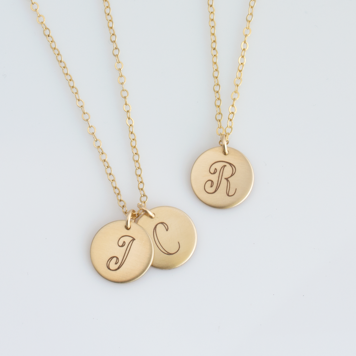 Vintage 2025 initial necklace