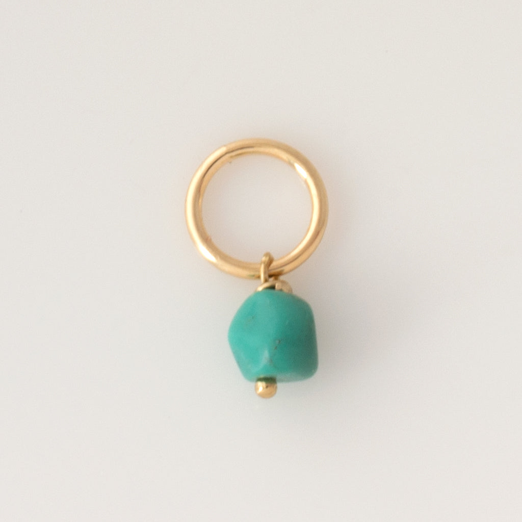 Faceted Turquoise Charm